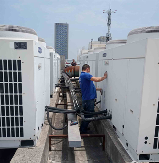 左贡中央空调制热和不制冷系统维修方法